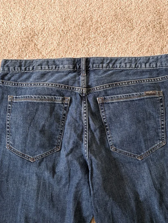 Eddie Bauer Jeans Women's Size 12 Boyfriend Fit Denim Blue Mid Rise Casual - Picture 10 of 14
